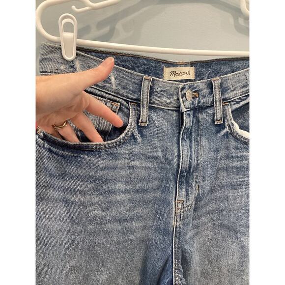 Madewell The Mom Jean Womens 28 Classic Preppy Light Wash Crop Denim Gorpcore - Picture 6 of 11